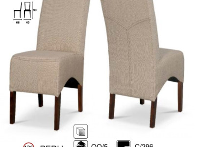 Dining room chair Peru - Fabric / Wood
